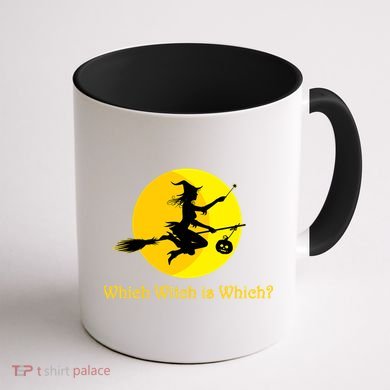Which Witch is Which? Funny Halloween Coffee Mug back