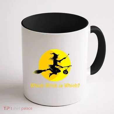 Which Witch is Which? Funny Halloween Coffee Mug back