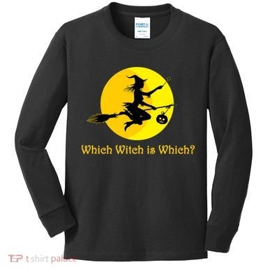 Which Witch is Which? Funny Halloween Kids Long Sleeve Shirt