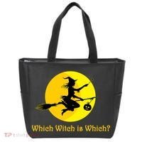 Which Witch is Which? Funny Halloween Tote Bag thumb 0