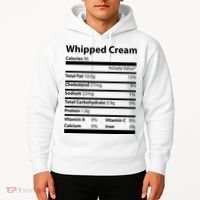 Whipped Cream Nutritional Facts Funny Thanksgiving Hoodie thumb 2