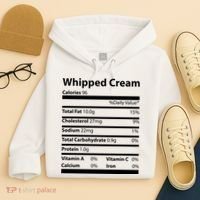 Whipped Cream Nutritional Facts Funny Thanksgiving Hoodie thumb 4