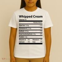 Whipped Cream Nutritional Facts Funny Thanksgiving T-Shirt thumb 4