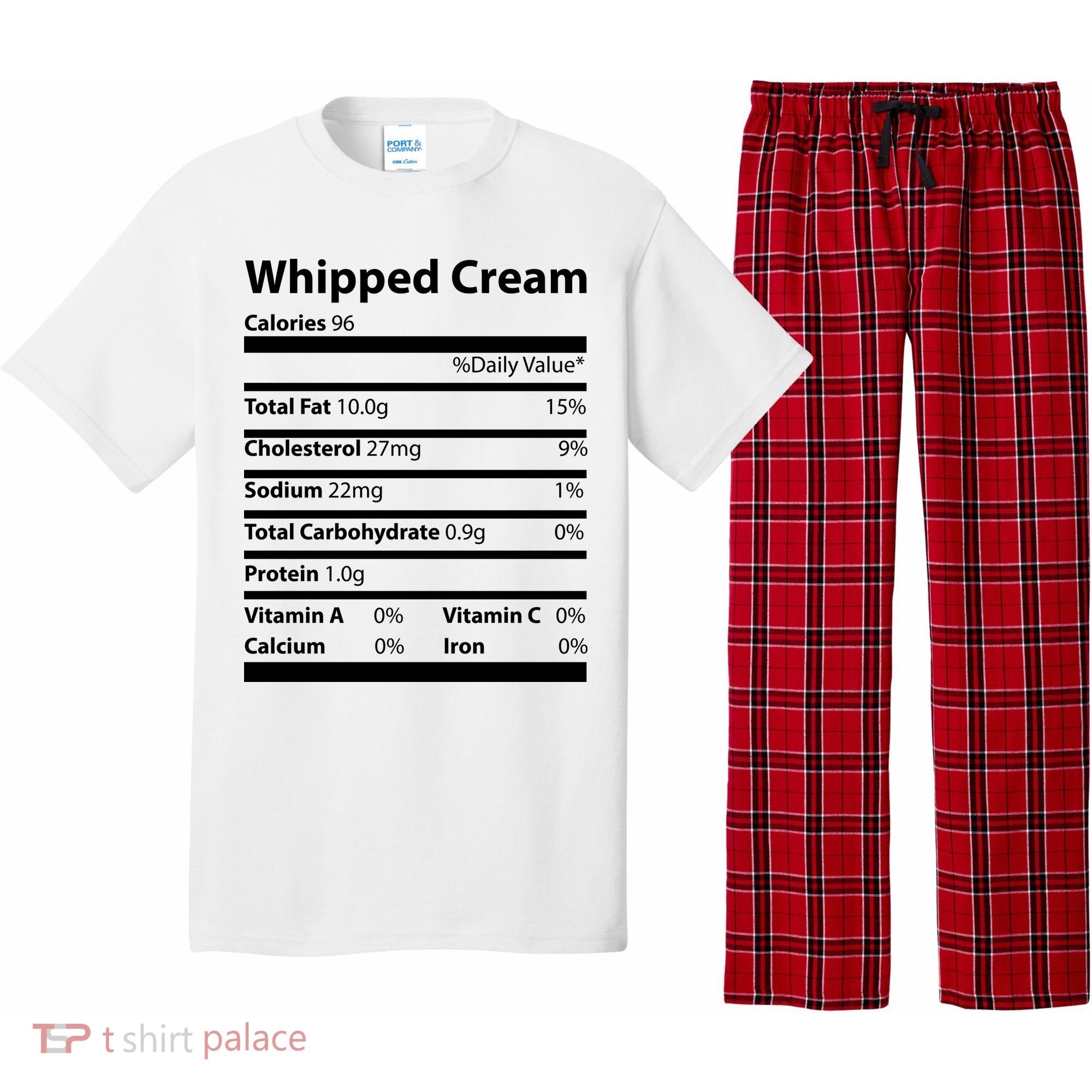 Whipped Cream Nutritional Facts Funny Thanksgiving Pajama Set