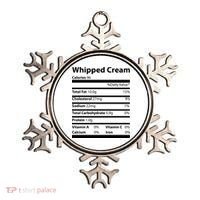 Whipped Cream Nutritional Facts Funny Thanksgiving Ornament thumb 0
