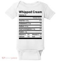 Whipped Cream Nutritional Facts Funny Thanksgiving Baby Bodysuit thumb 0