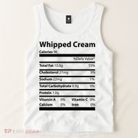 Whipped Cream Nutritional Facts Funny Thanksgiving Tank Top thumb 2