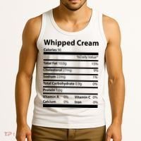 Whipped Cream Nutritional Facts Funny Thanksgiving Tank Top thumb 3