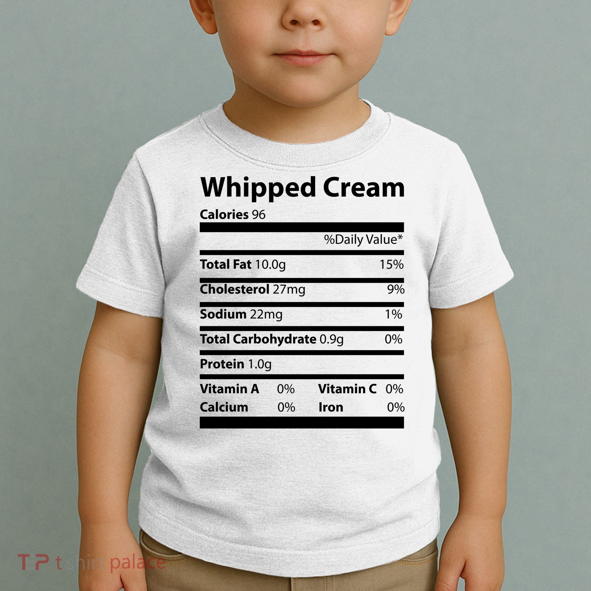 Whipped Cream Nutritional Facts Funny Thanksgiving Toddler T-Shirt
