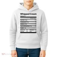 Whipped Cream Nutritional Facts Funny Thanksgiving Kids Hoodie thumb 4