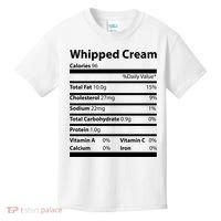 Whipped Cream Nutritional Facts Funny Thanksgiving Kids T-Shirt thumb 0
