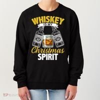 Whiskey Is My Christmas Spirit Women's Sweatshirt thumb 0