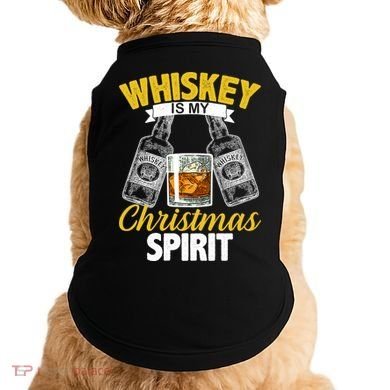 Whiskey Is My Christmas Spirit Doggie Tank