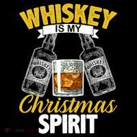Whiskey Is My Christmas Spirit Women's Hoodie thumb 2