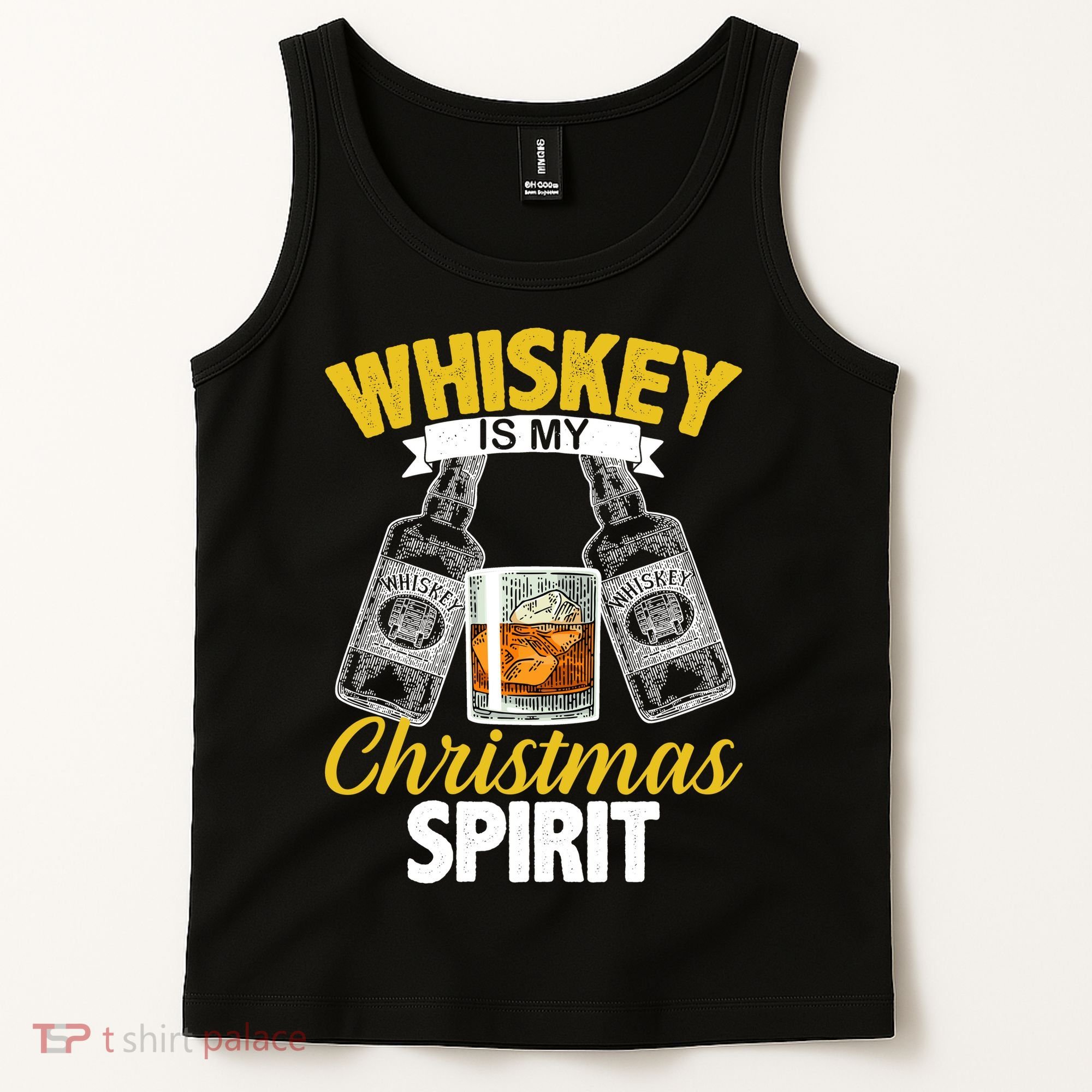 Whiskey Is My Christmas Spirit Tank Top