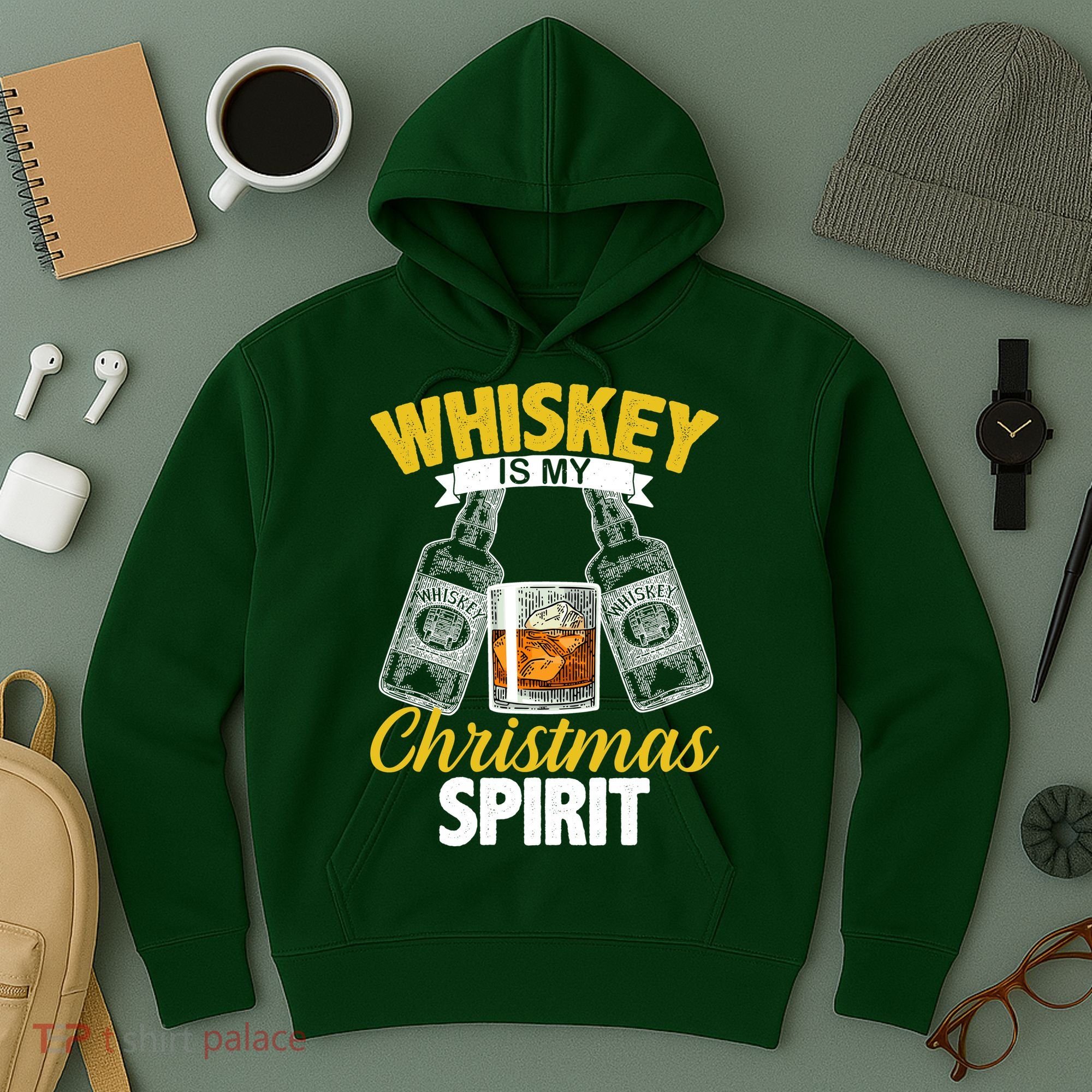 Whiskey Is My Christmas Spirit Hoodie