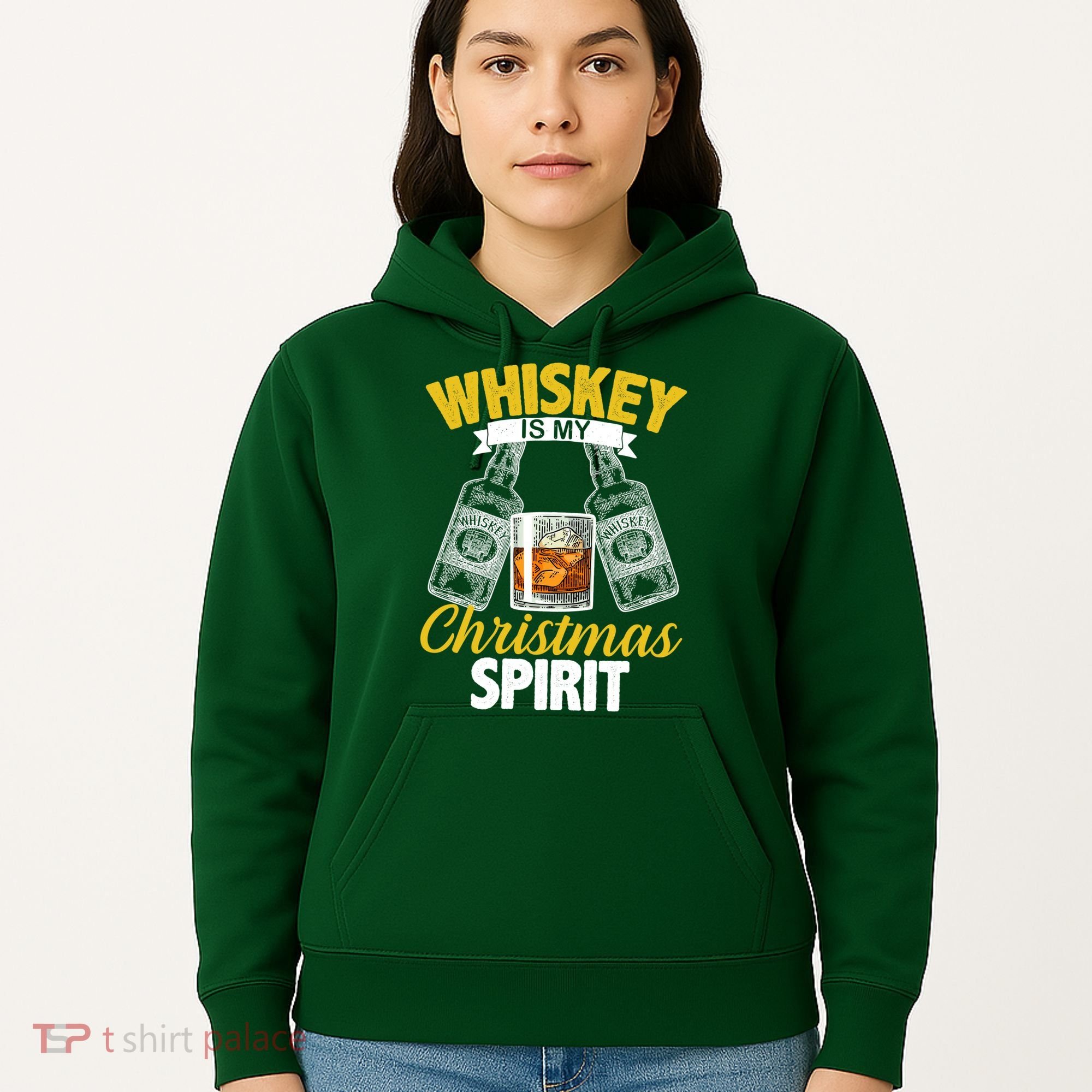 Whiskey Is My Christmas Spirit Hoodie