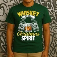 Whiskey Is My Christmas Spirit T-Shirt thumb 3