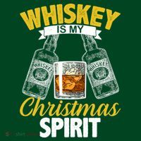 Whiskey Is My Christmas Spirit Mousepad thumb 1