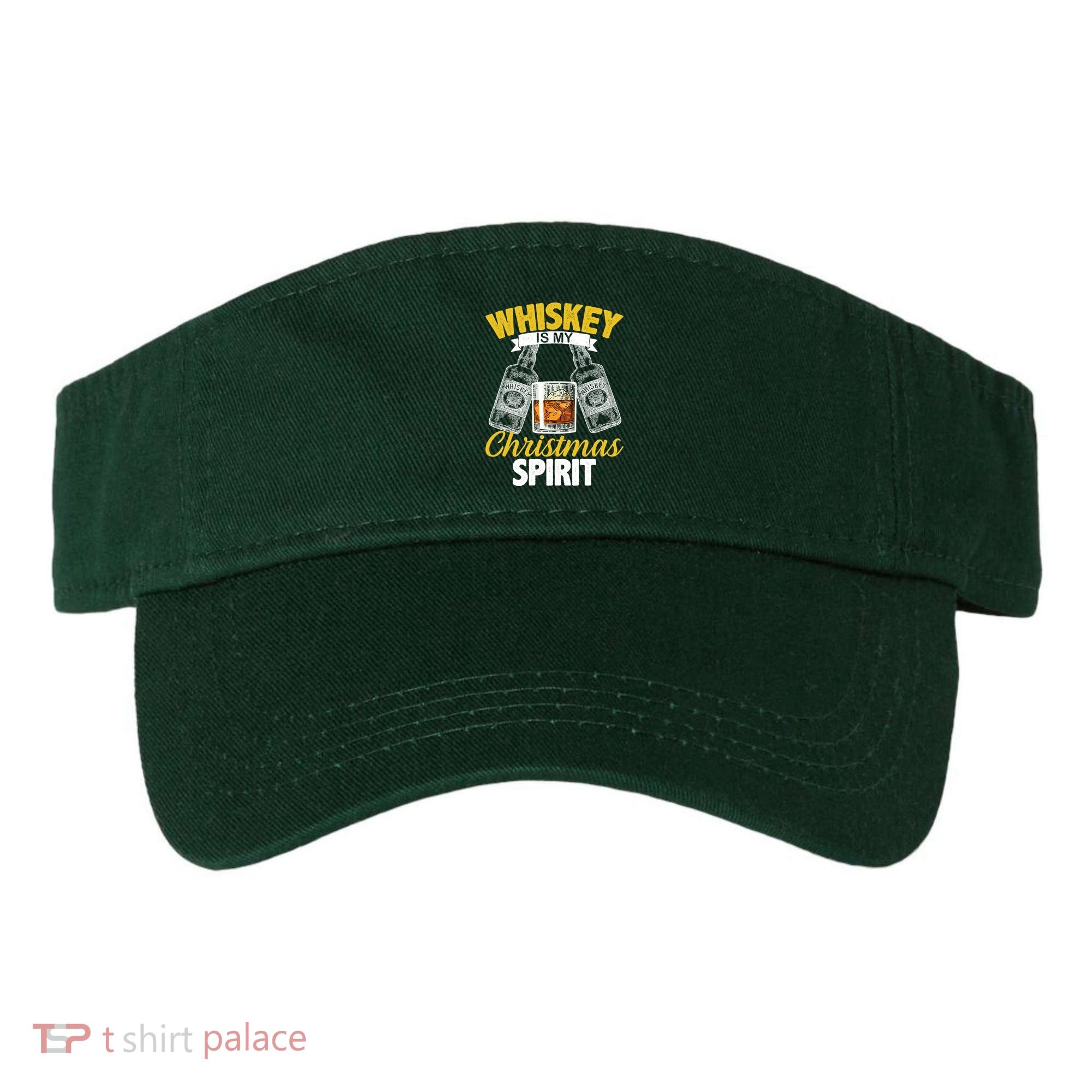 Whiskey Is My Christmas Spirit Visor