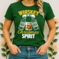 Whiskey Is My Christmas Spirit Women's T-Shirt thumb 2