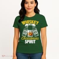 Whiskey Is My Christmas Spirit Women's T-Shirt thumb 4