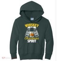 Whiskey Is My Christmas Spirit Kids Hoodie thumb 0