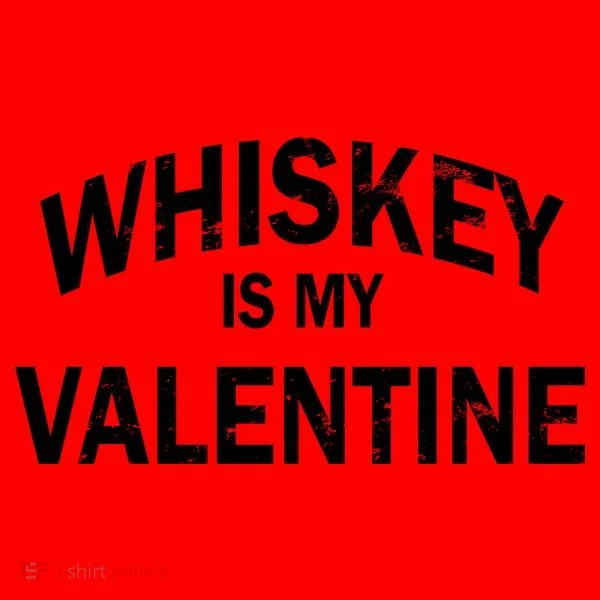 Whiskey Is My Valentine Santa Hat