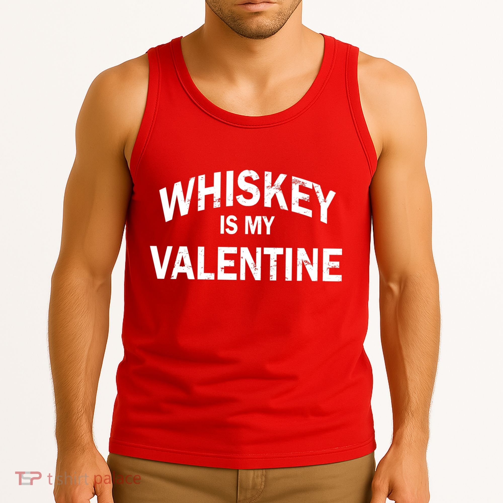 Whiskey Is My Valentine Tank Top