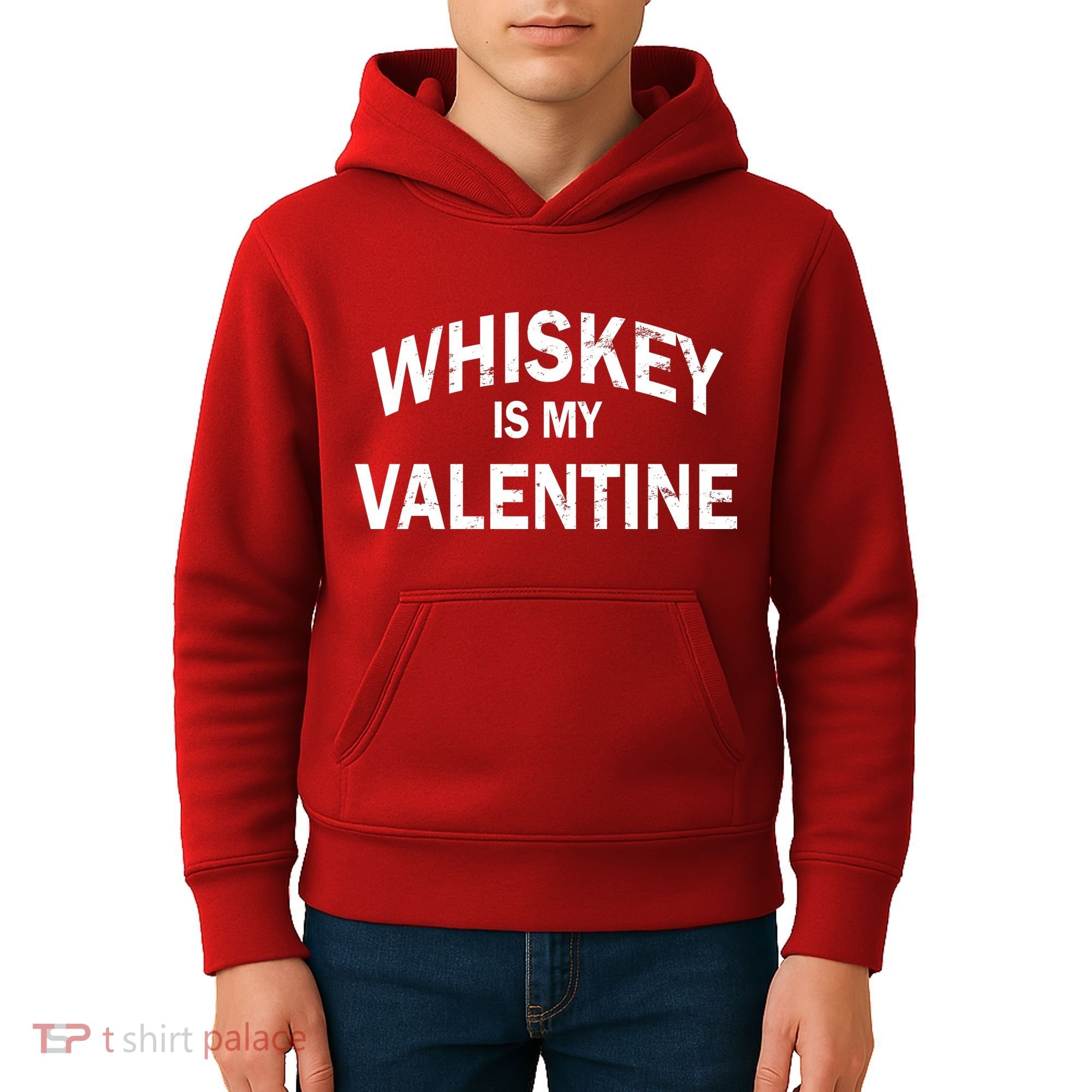 Whiskey Is My Valentine Kids Hoodie