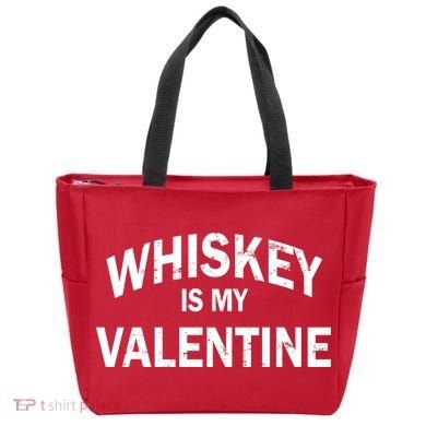 Whiskey Is My Valentine Tote Bag