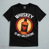 Whiskey is my Valentine Funny Valentine's Day T-Shirt thumb 5