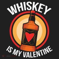Whiskey is my Valentine Funny Valentine's Day Tumbler thumb 3