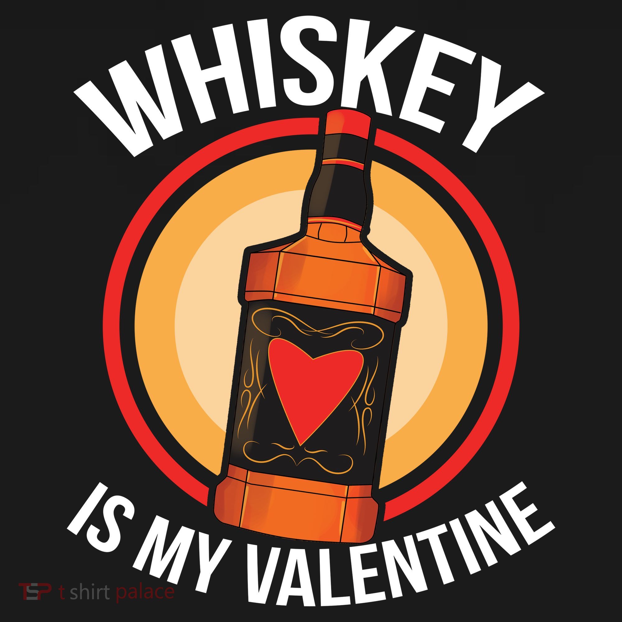 Whiskey is my Valentine Funny Valentine's Day Mousepad