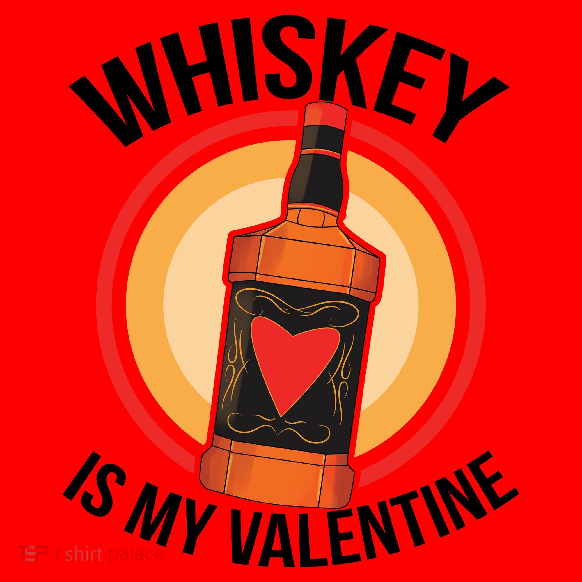 Whiskey is my Valentine Funny Valentine's Day Santa Hat