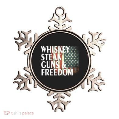 Whiskey Steak Guns And Freedom Ornament