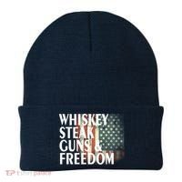 Whiskey Steak Guns And Freedom Beanie thumb 0