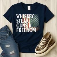 Whiskey Steak Guns And Freedom Women's T-Shirt thumb 3