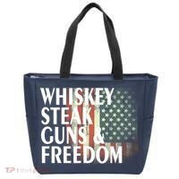 Whiskey Steak Guns And Freedom Tote Bag thumb 0