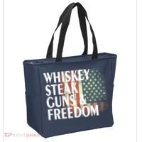 Whiskey Steak Guns And Freedom Tote Bag thumb 2