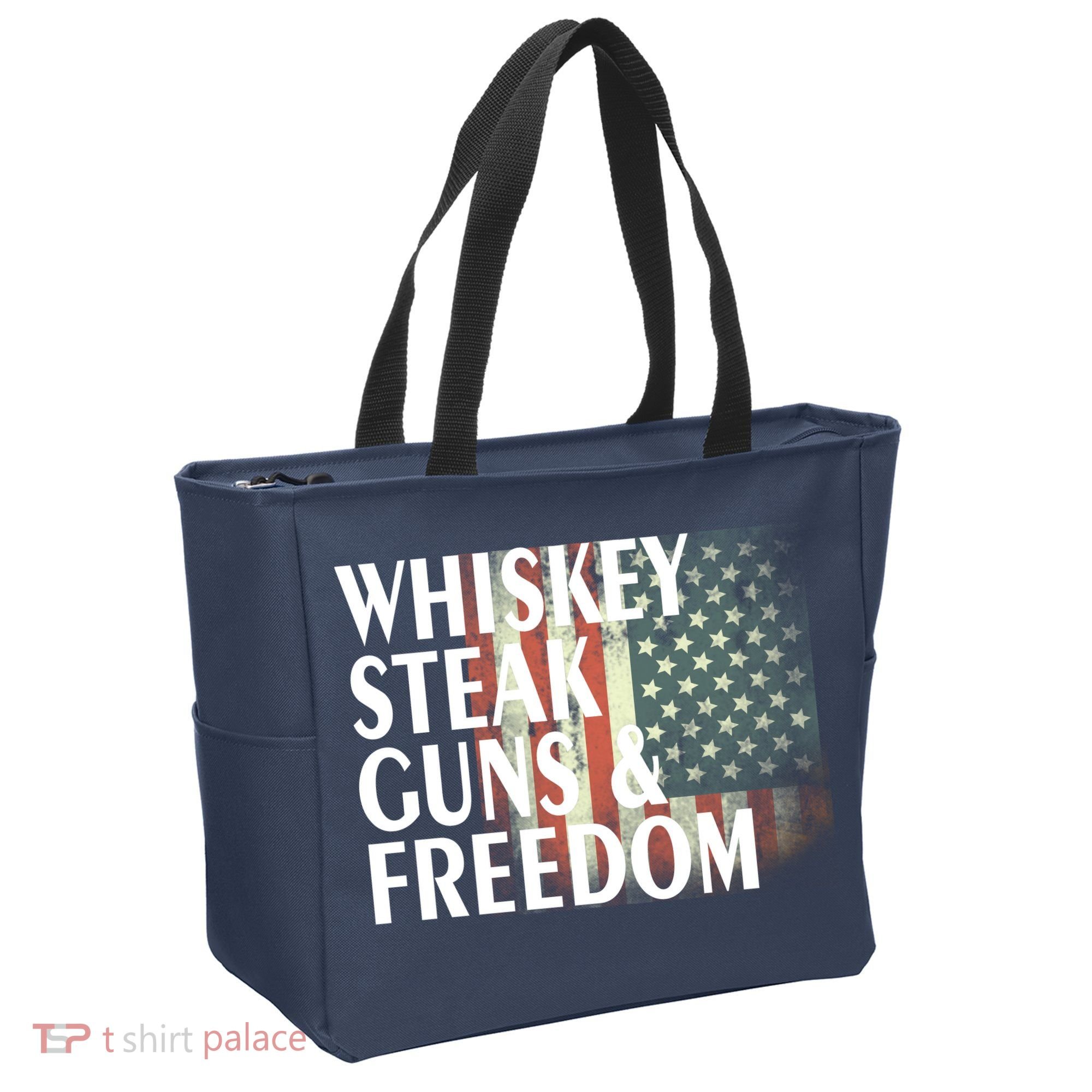 Whiskey Steak Guns And Freedom Tote Bag