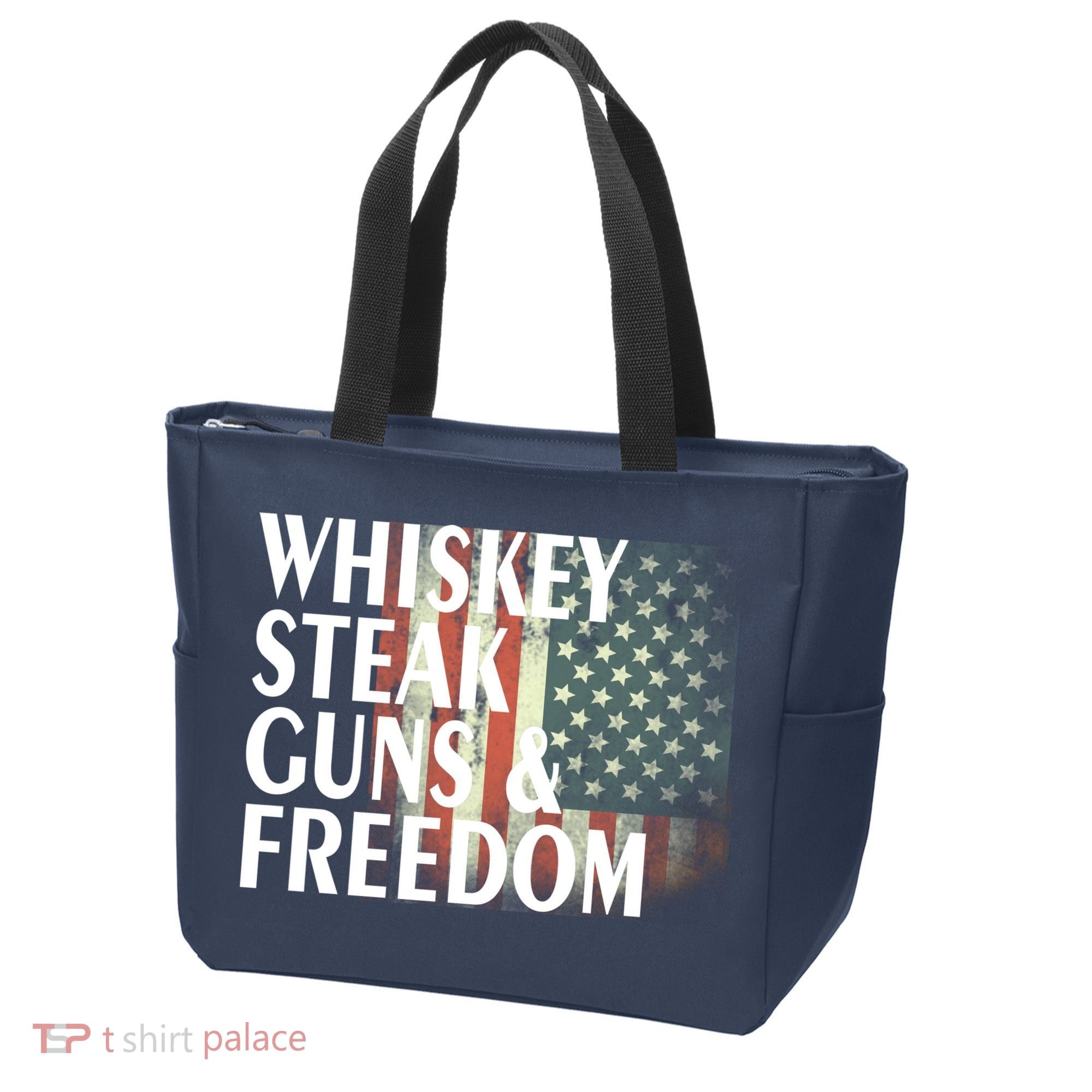 Whiskey Steak Guns And Freedom Tote Bag