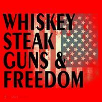 Whiskey Steak Guns And Freedom Santa Hat thumb 1