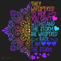 Whispered Back I Am The Storm Floral Women's Sweatshirt thumb 2