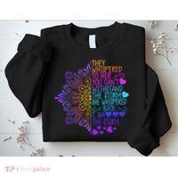 Whispered Back I Am The Storm Floral Sweatshirt thumb 2