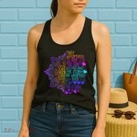 Whispered Back I Am The Storm Floral Women's Tank Top thumb 2