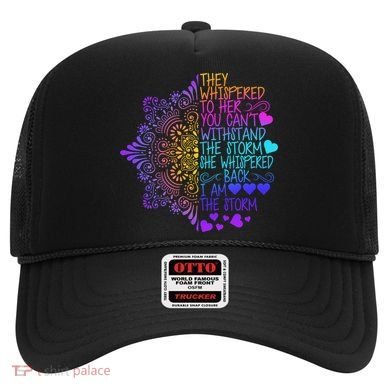 Whispered Back I Am The Storm Floral Hat