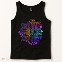 Whispered Back I Am The Storm Floral Tank Top thumb 2