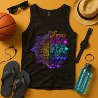 Whispered Back I Am The Storm Floral Tank Top thumb 4