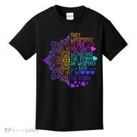 Whispered Back I Am The Storm Floral Kids T-Shirt thumb 0